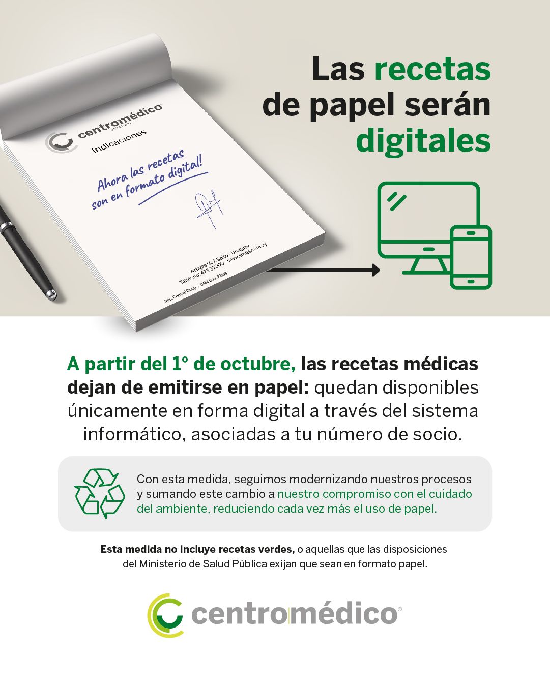 El Centro Médico de Salto informa a sus usuarios El Centro Médico de Salto informa a sus usuarios