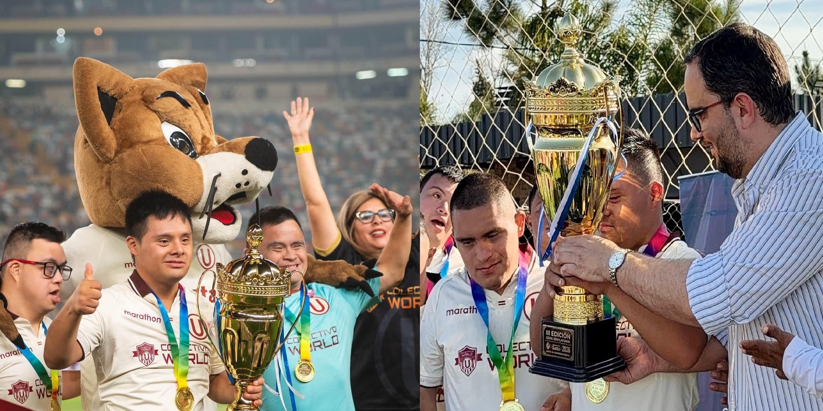 El equipo de Futsal Down de Universitario de Perú exhibió la Copa «Gobierno de Salto» en el Monumental de Lima El equipo de Futsal Down de Universitario de Perú exhibió la Copa «Gobierno de Salto» en el Monumental de Lima