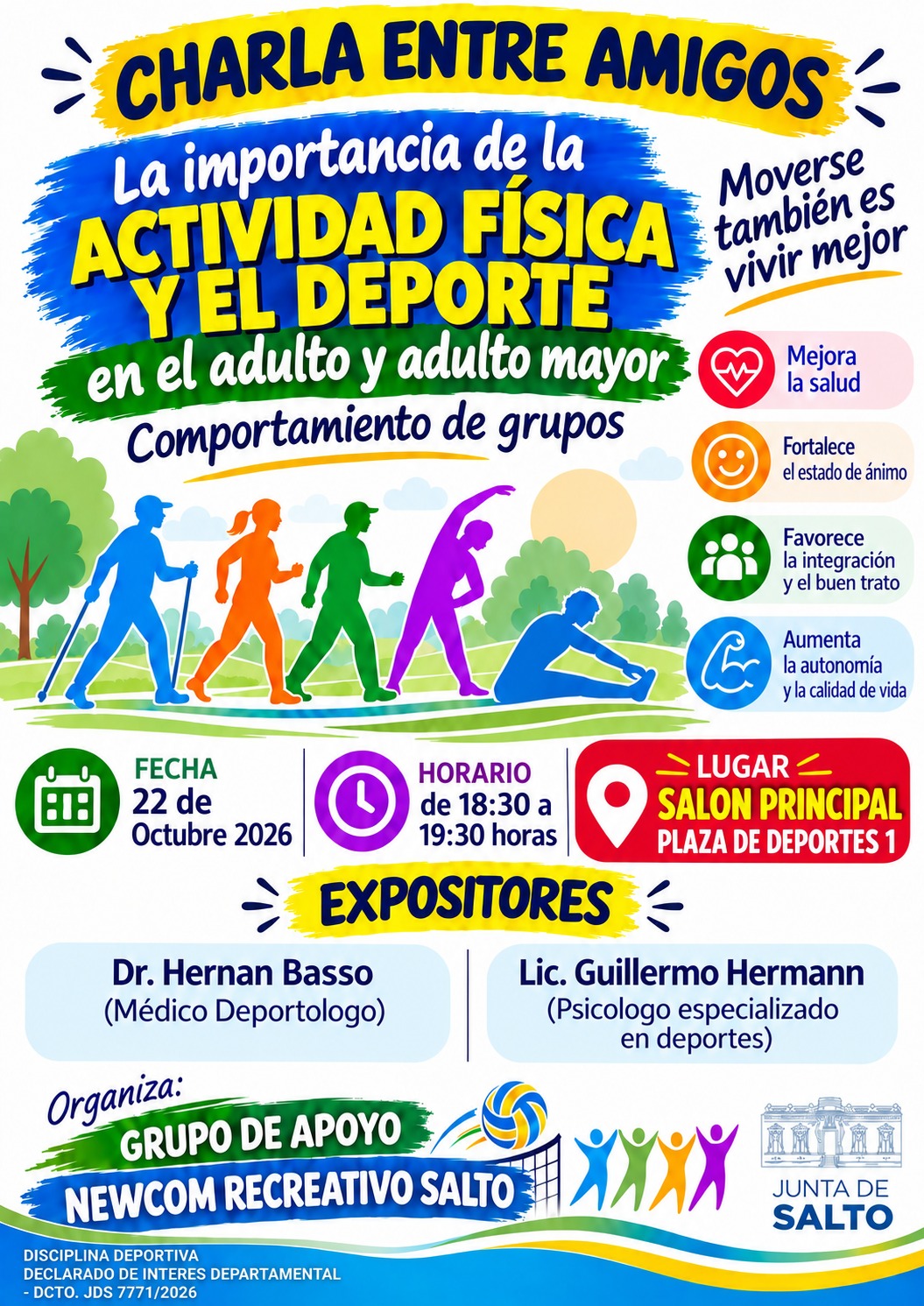 El GRUPO DE APOYO del NEWCOM RECREATIVO SALTO POLIDEPORTIVO PLAZA DE DEPORTES SALTO, declarado de INTERES DEPARTAMENTAL El GRUPO DE APOYO del NEWCOM RECREATIVO SALTO POLIDEPORTIVO PLAZA DE DEPORTES SALTO, declarado de INTERES DEPARTAMENTAL