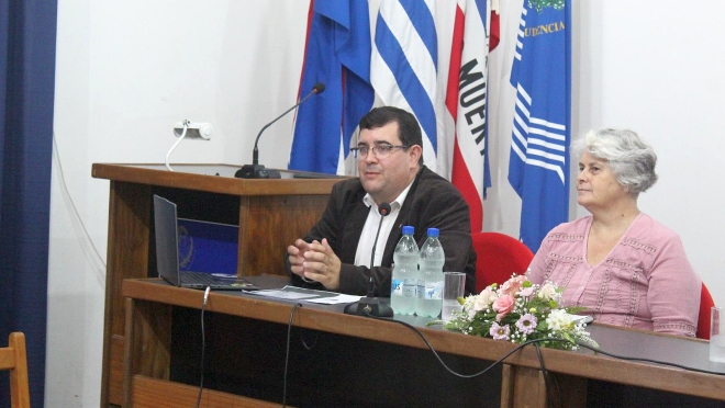 Exposición en Palacio Córdoba sobre DDHH y Alzheimer. Por Dr Gabriel Cartagena Sanguinetti. Abogado. Asp. docente de Facultad de Derecho. Udelar.