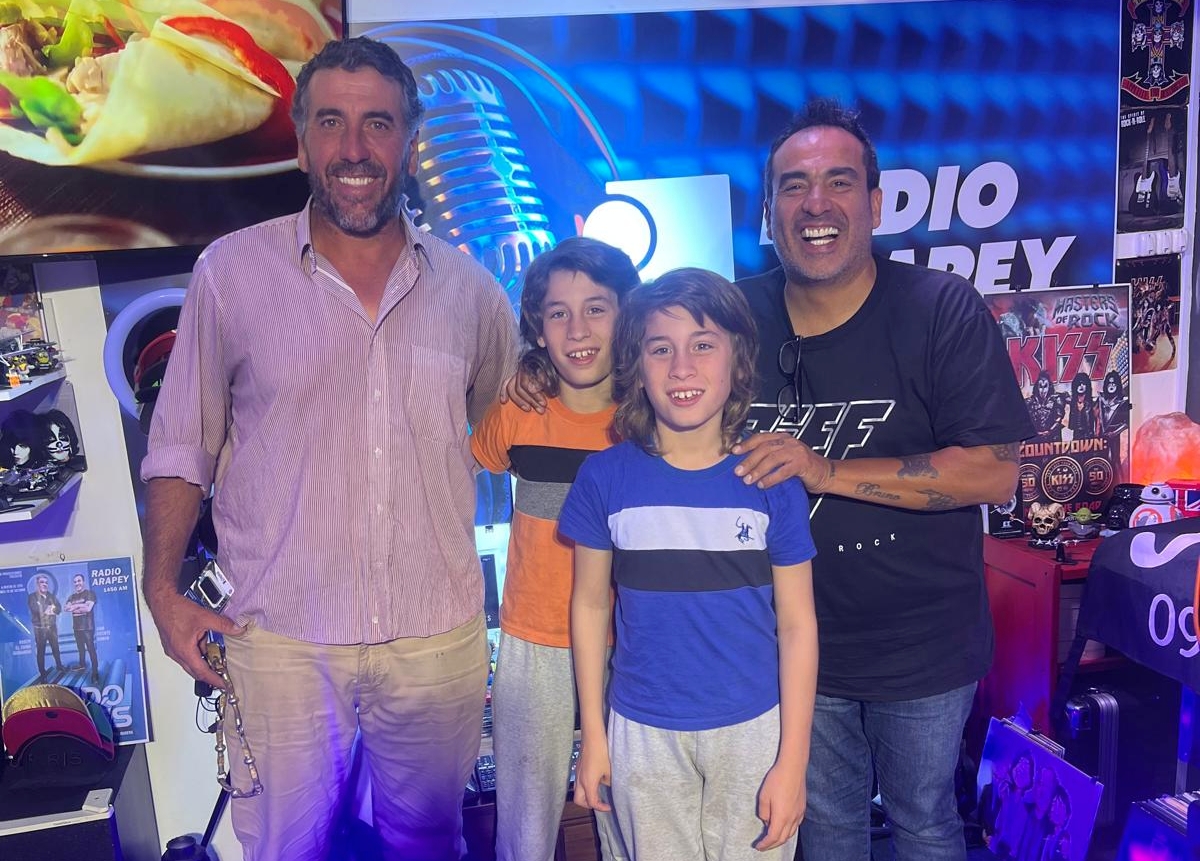 Nos visitaron Mario, Genaro y Jesús Rossi del Centro equino Los 33